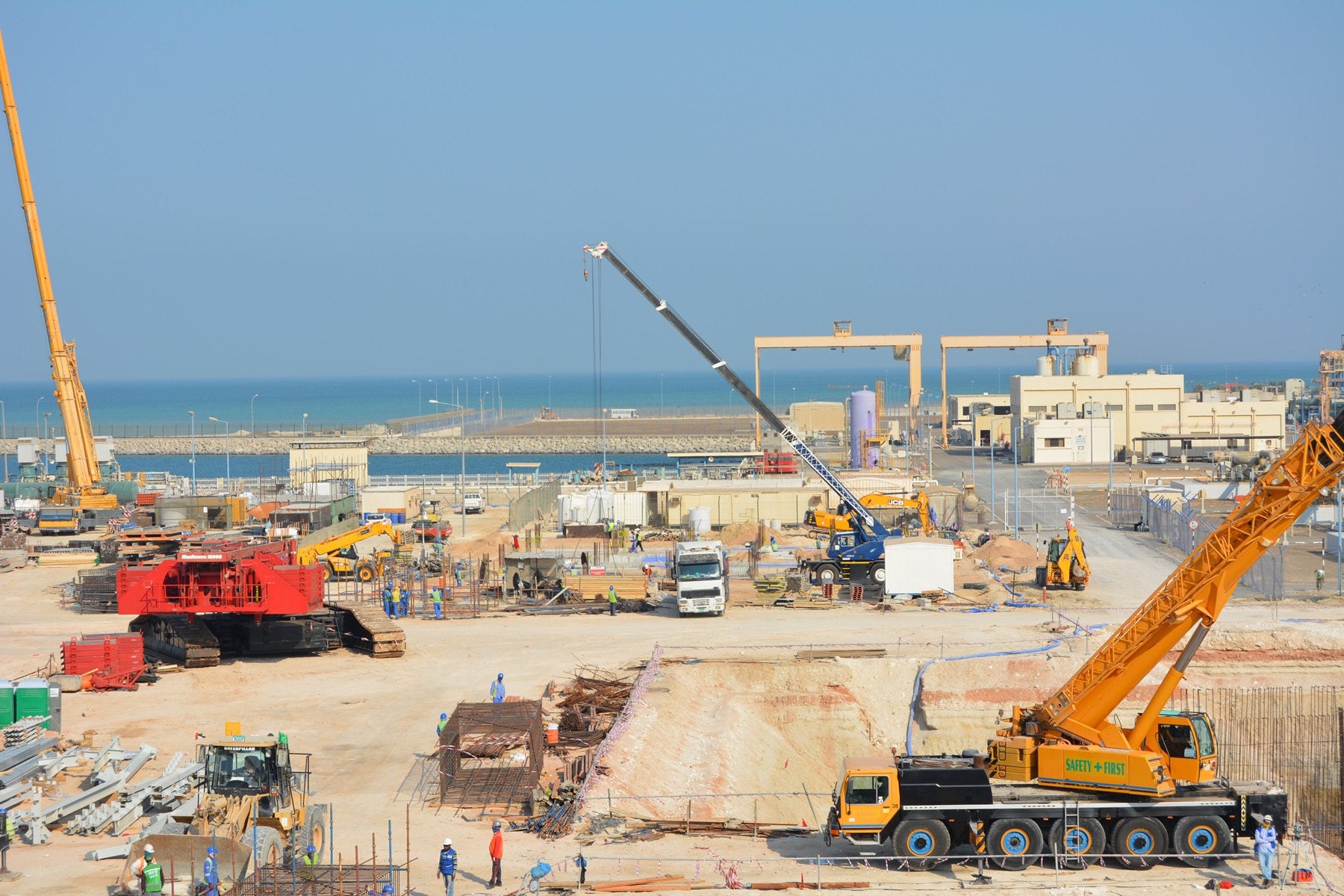 Electro chlorination Building foundation work-min